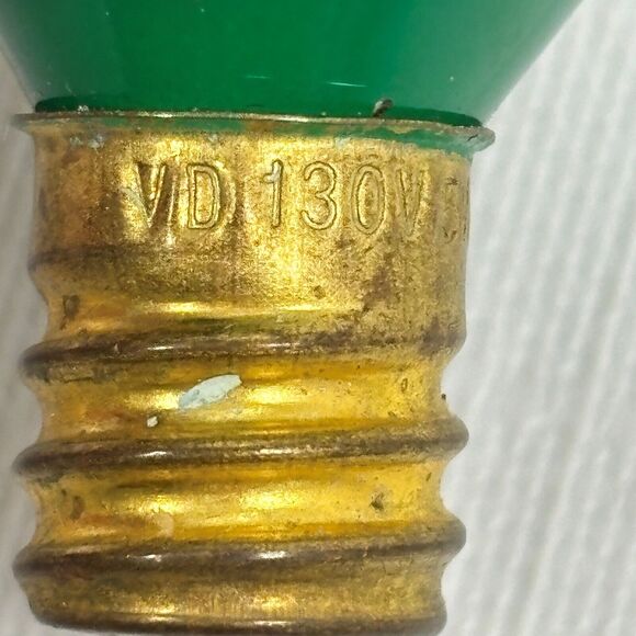 CRAZY GLOW Silicone Dip Bulbs Christmas Holiday Light Retro Replacement 15V Vtg - Picture 2 of 4